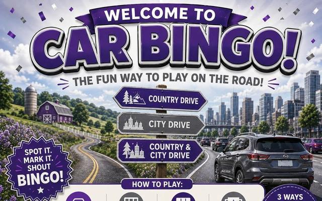 Road Trip Bingo, one of the free games